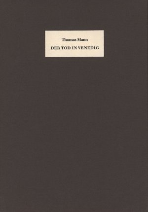 Der Tod in Venedig. Novelle., Mit 21 Pinselzeichnungen von Helmut Werres.