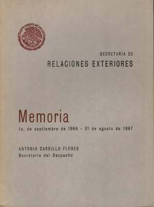 Memoria de la Secretaría de Relaciones Exteriores