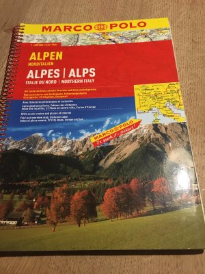 gebrauchtes Buch – MARCO POLO Reiseatlas Alpen, Norditalien 1:300 000