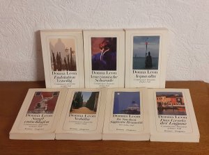 7 X DONNA LEON - Commissario Brunetti Buchpaket - Fall 2,3,5,6,7,8,10