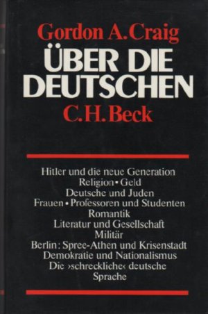 gebrauchtes Buch – Gordon A. Craig – Über die Deutschen