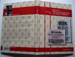 gebrauchtes Buch – Blätter für pfälzische Kirchengeschichte und religiöse Volkskunde - Jahrgang 73 / 2006