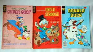 Konvolut 3 US Comics Donald Duck (No.205 v.1979),Uncle Scrooge(No.88 v.1970)Supergoof (No.14 v.1970)