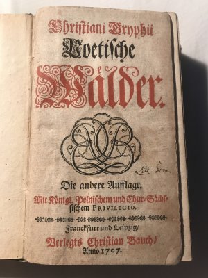 Poetische Wälder. Die andere Auflage. Drei Bücher in 1.