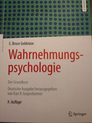 Wahrnehmungspsychologie - Der Grundkurs