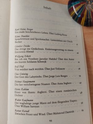 gebrauchtes Buch – Das unbestechliche Gedächtnis. Schriftsteller über Weltliteratur