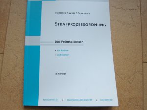 gebrauchtes Buch – Hemmer, Karl-Edmund; Wüst – Skript Strafprozessordnung