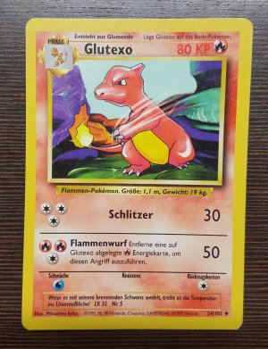 gebrauchtes Buch – kein Autor – Pokemon TCG Karte Glutexo 24/102 uncommon TOP 1999