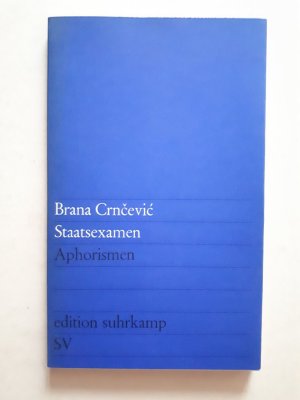 antiquarisches Buch – Brana Crncevic – Staatsexamen