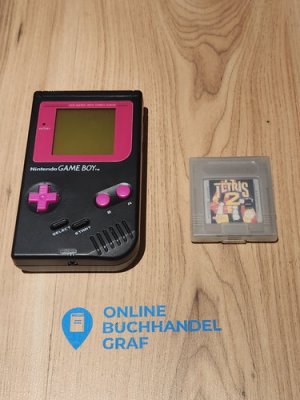 Gameboy  Classic  Schwarz / Pink mit Tetris 2