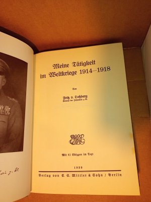 antiquarisches Buch – Fritz von Loßberg – Meine Tätigkeit im Weltkriege 1914-1918