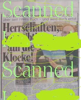 gebrauchtes Buch – Piet Klocke: Zeitungs-Interview, Zeitungsartikel,  klein Zeitungsclippings u. Zeitschriftenclippings