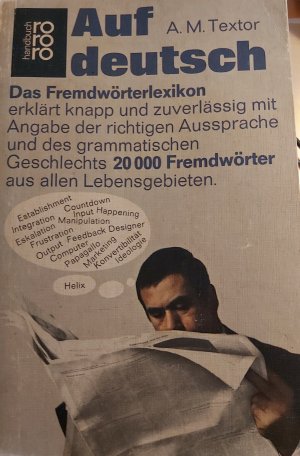 antiquarisches Buch – A. M. Textor – Auf deutsch - Das Fremdwörterlexikon