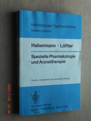 gebrauchtes Buch – Habermann, E. und H – Spezielle Pharmakologie und Arzneitherapie.