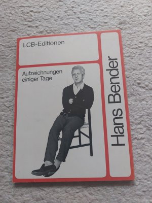 Aufzeichnungen einiger Tage.LCB-Editionen 25