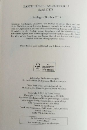 gebrauchtes Buch – Timur Vermes – Er ist wieder da - Der Roman