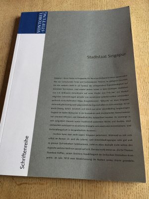 gebrauchtes Buch – Urs Schoettli Vontobel Stiftung – Stadtstaat Singapur