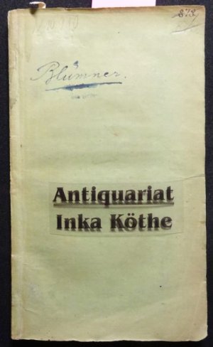 antiquarisches Buch – Blümner, Heinrich und Euripides – Über die Medea von Euripides -