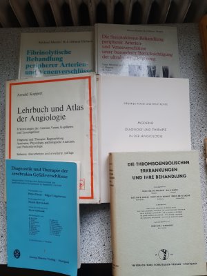 Angiologie - 6 Bücher Über Thrombosen Gefässe