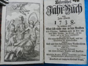 Historisches Jahr - Buch vom Jahr Christi 1738