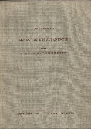 antiquarisches Buch – Max Lambertz – Lehrgang des Albanischen (3 Teile)