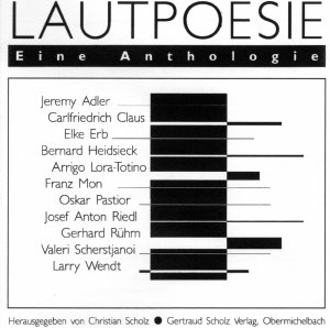 Lautpoesie. Eine Anthologie. Heft und Schallplatte