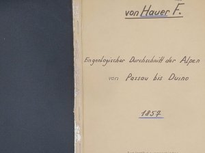 Ein geologischer Durchschnitt der Alpen von Passau bis Duino – Mit 4 Tafeln