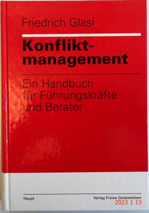 gebrauchtes Buch – Friedrich Glasl – Konfliktmanagement