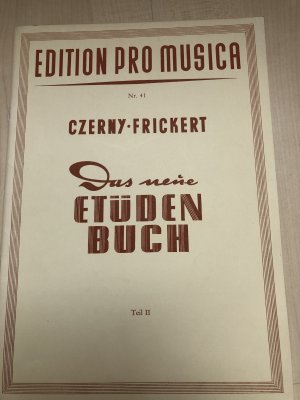 antiquarisches Buch – Czerny-Fickert – Das neue Etüdenbuch Teil II