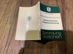 antiquarisches Buch – W.Bahrdt, R.Scheer – B322) Stöchiometrische Aufgabensammlung. Sammlung Göschen