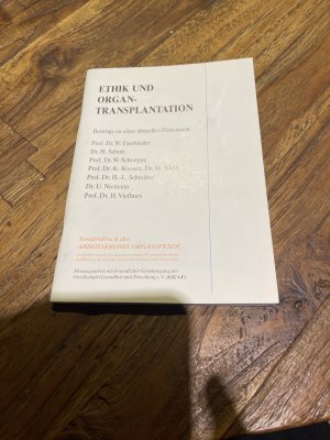 gebrauchtes Buch – Gesellschaft Gesundheit und Forschung e – Ethik und Organtransplantation.  Ethik und Gentechnologie. Beiträge zu einer aktuellen Diskussion.