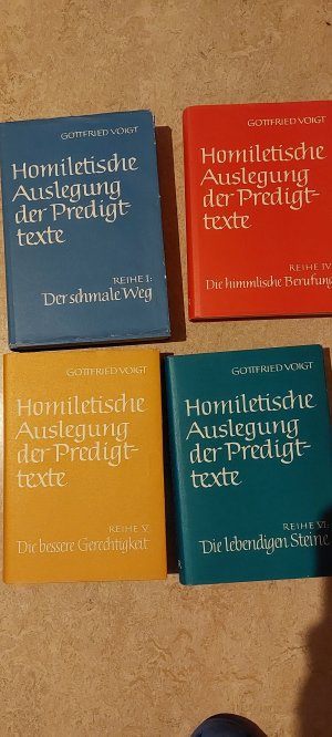 gebrauchtes Buch – Gottfried Voigt – Homiletische Auslegungen der Predigttexte Reihe I, IV, V, VI