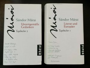 Tagebücher 1+2: Literat und Europäer, Unzeitgemäße Betrachtungen