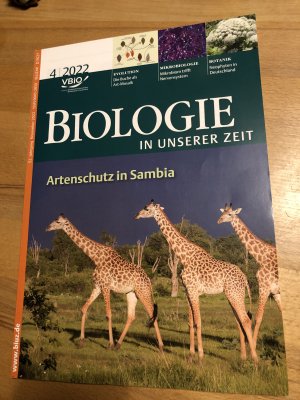 gebrauchtes Buch – Biologie in unserer Zeit - Artenschutz in Sambia, 52. Jahrgang November 2022