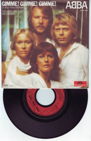 gebrauchter Tonträger – Abba – Gimme! Gimme! Gimme! (A Man After Midnight) - The King Has Lost His Crown (Polydor 2001919) (Vinyl, 45U/min, Single, 7", Schallplatte)