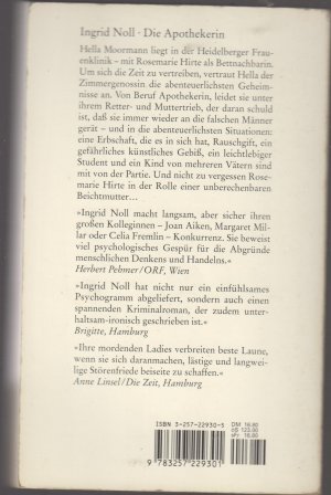 gebrauchtes Buch – Ingrid Noll – Die Apothekerin