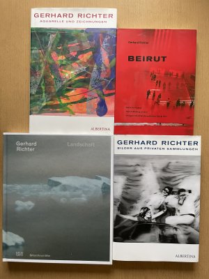 5 Ausstellungskataloge): Gerhard Richter Aquarelle und Zeichnungen. Beirut. Gerhard Richter Landschaft. Gerhard Richter. - Bilder aus privaten Sammlungen […]