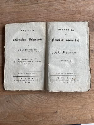 Grundsätze der Finanzwissenschaft. Erste Abtheilung. Lehrbuch der politischen Oekonomie, Dritter Band, erste Hälfte.