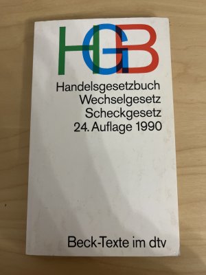 gebrauchtes Buch – Handelsgesetzbuch HGB - mit Einführungsgesetz, Publizitätsgesetz und Handelsregisterordnung