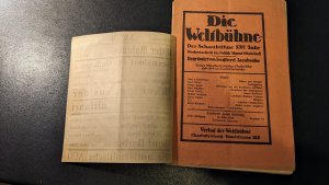 Die Weltbühne. Der Schaubühne XXV. Jahr, Nr. 11, 12. März 1929. Wochenschrift für Politik – Kunst – Wirtschaft. Begründet von Siegfried Jacobsohn. Unter […]