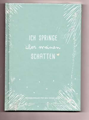 "Ich springe über meinen Schatten" Tagebuch DIN-A5-Format, 128 Seiten, ohne Deko, blau