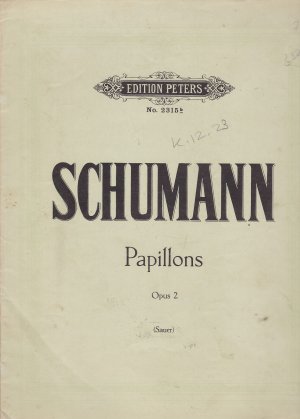 gebrauchtes Buch – Schumann – Papillions - Opus 2