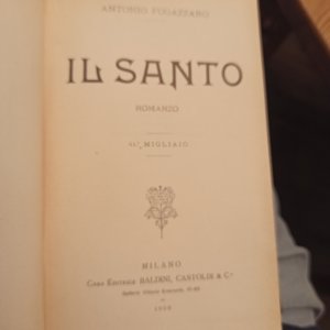 antiquarisches Buch – Antonio Fogazzaro – Il Santo