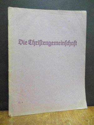 Die Christengemeinschaft, 2. Jahrgang, [Heft] 4, Juli 1925