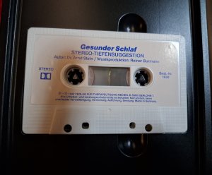 gebrauchtes Hörbuch – Arnd Stein – Gesunder Schlaf - Kassette und Buch - Rarität