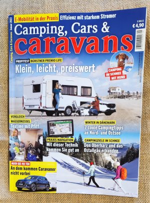 gebrauchtes Buch – Zeitschrift - Camping, Cars & Caravans - Januar 2023