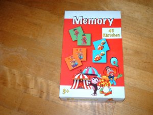 gebrauchtes Spiel – Zirkus Memory, Merkspiel, Mitbringspiel - 42 Kärtchen