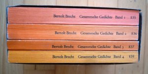 gebrauchtes Buch – Bertolt Brecht – Bertolt Brecht Gesammelte Gedichte in 4 Bänden