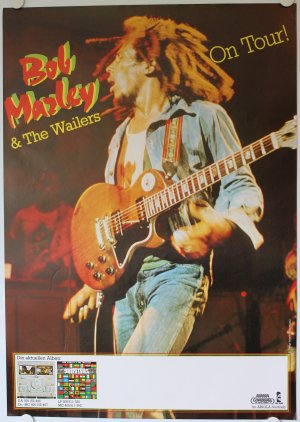 Bob Marley and the Wailers on Tour, Poster, Plakat, Live, no CD/DVD, 1980