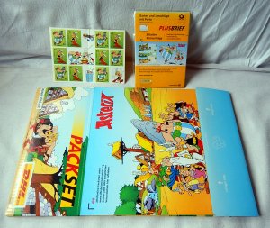 Asterix und Obelix Paket Set Deutsche Post DHL Plusbrief Briefmarken komplett !